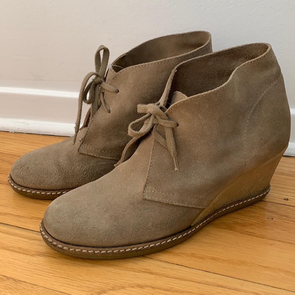 J.Crew Desert Wedge Booties